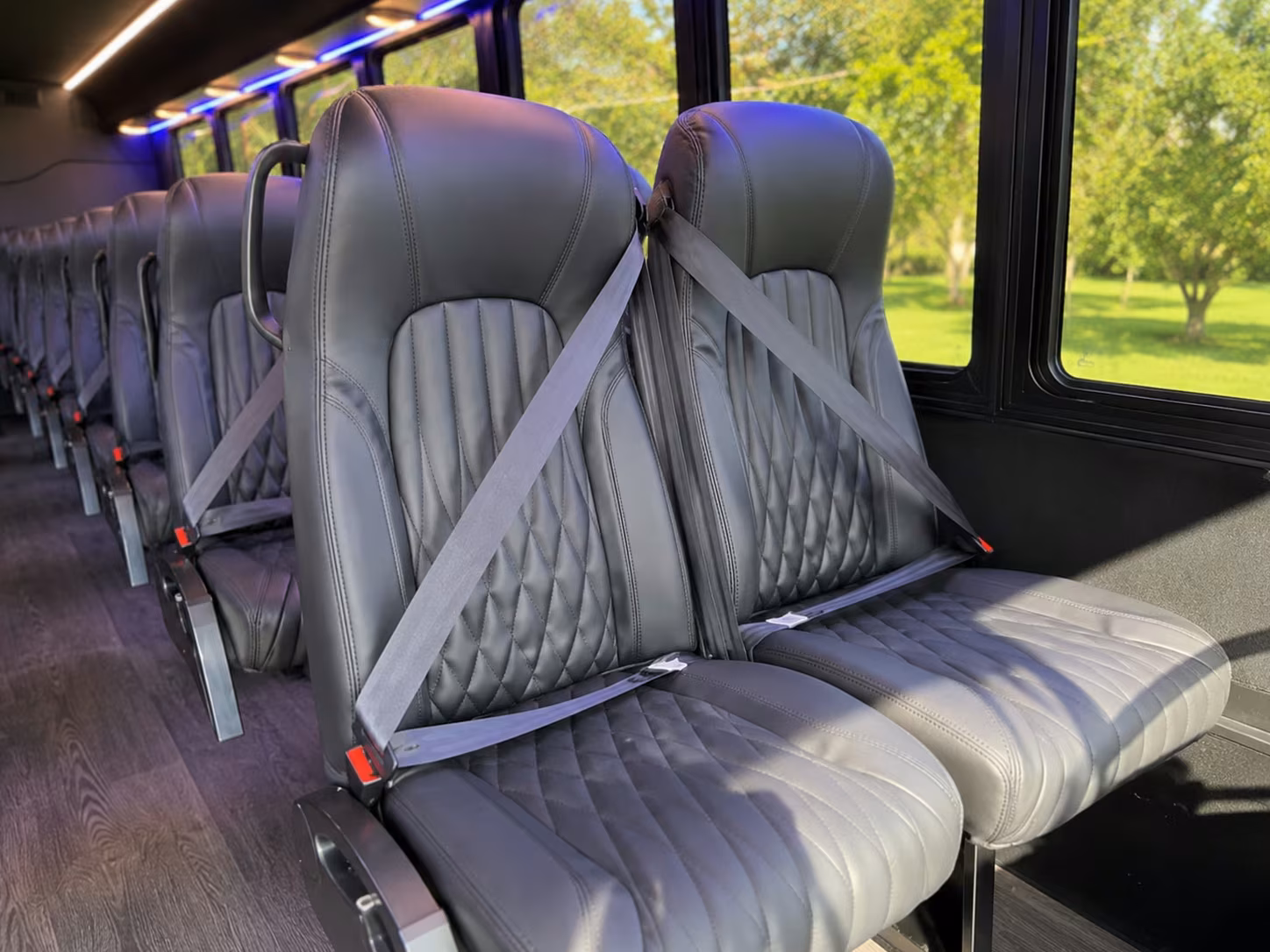 15 passenger minibus interior