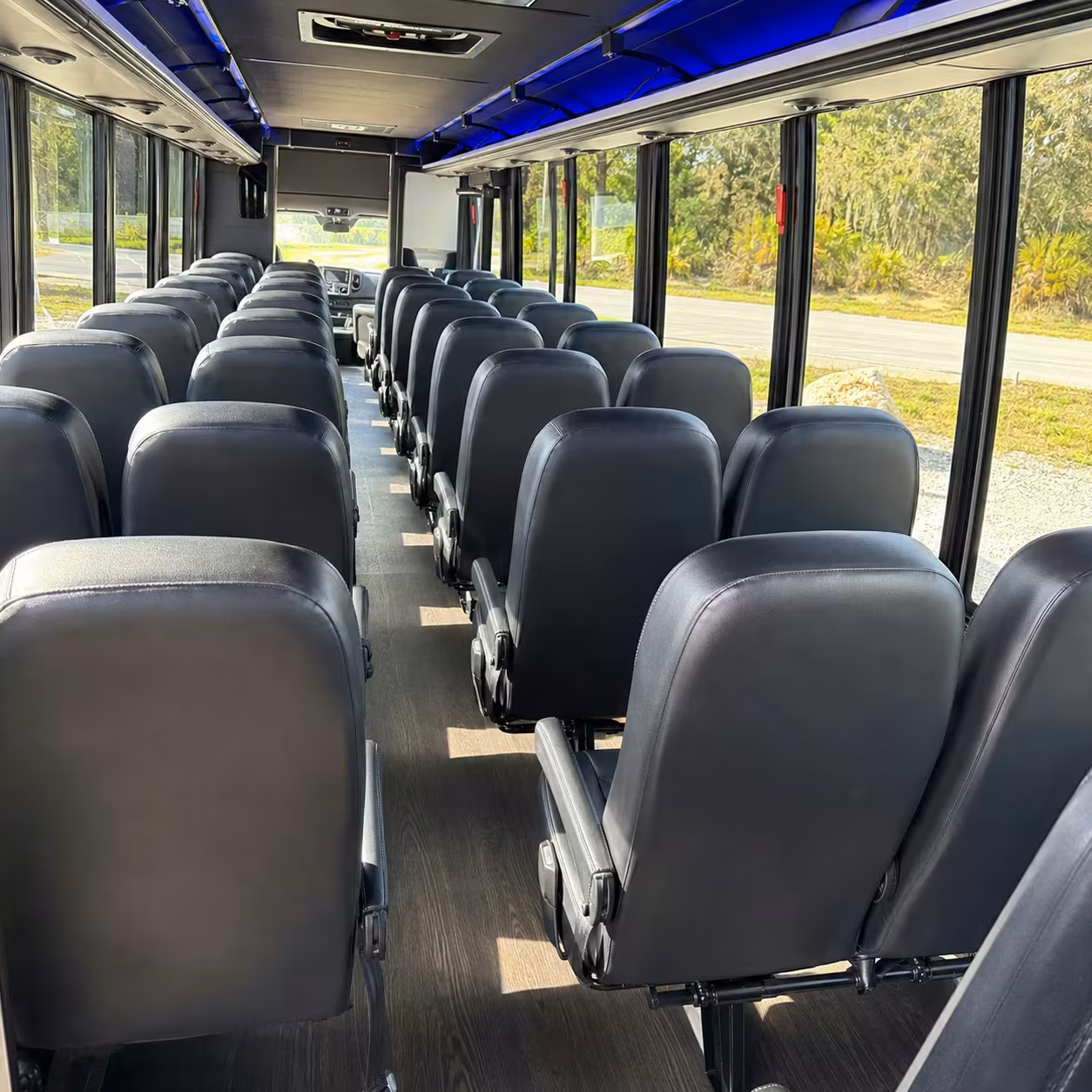 35 passenger minibus interior